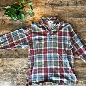 Men’s J. Crew Long Sleeve Plaid Polo